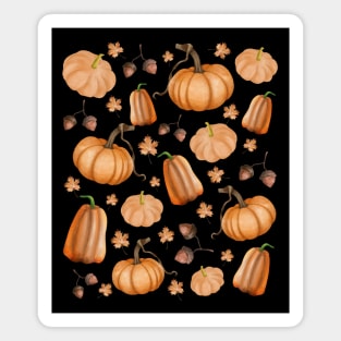 Pumpkin Pattern Magnet